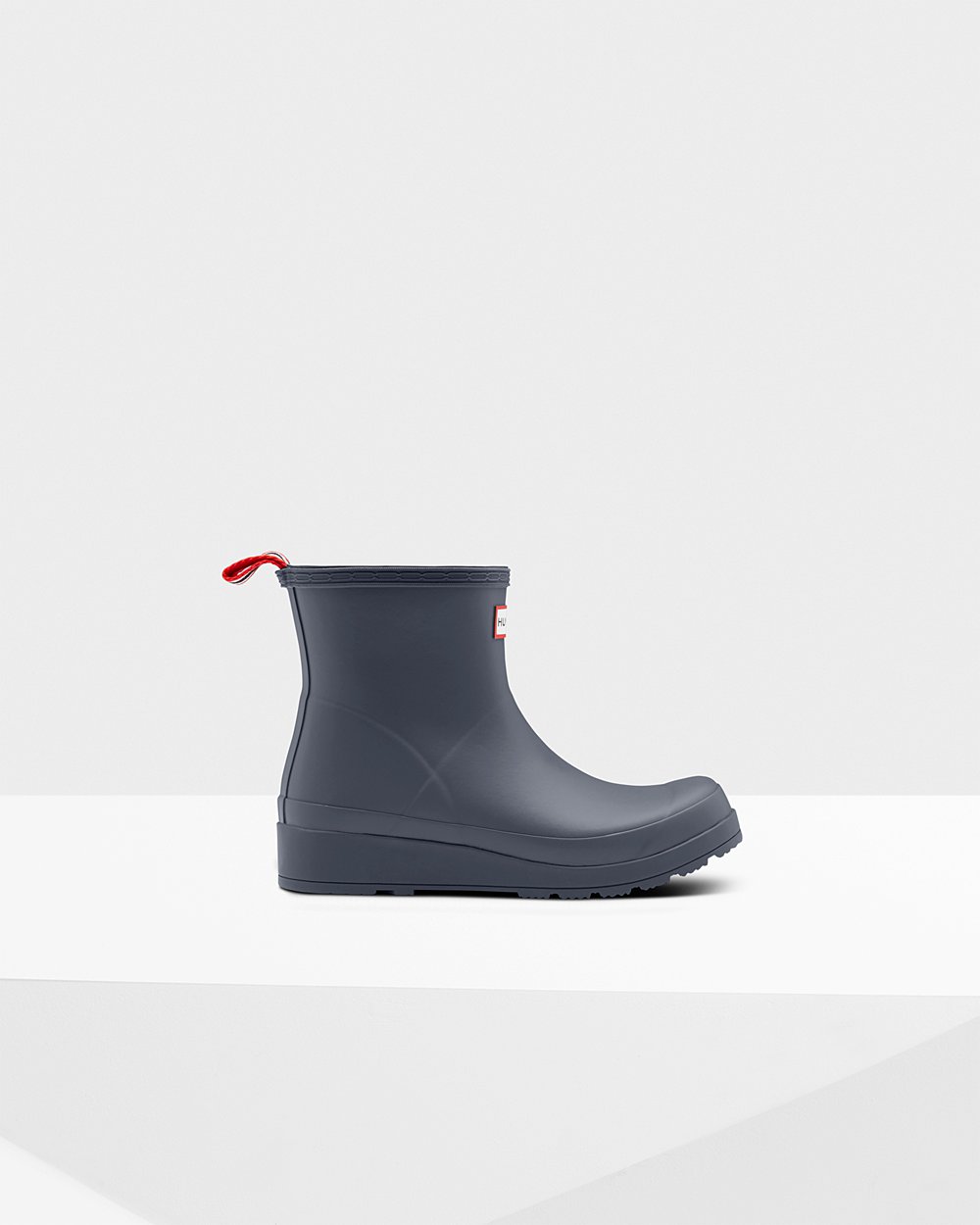 Hunter Play Çizme Bayan Gri - Original Insulated Short Rain - Türkiye QH0164357
